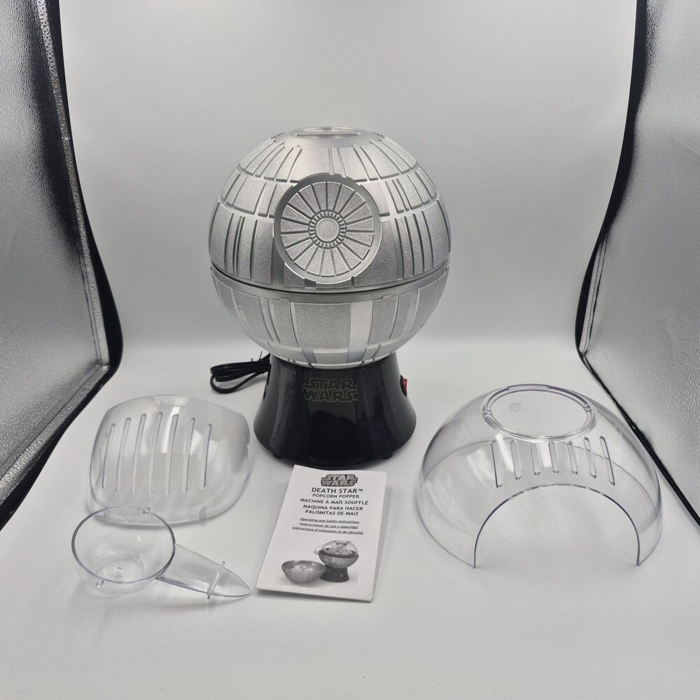 Disney Star Wars Death Star Popcorn Maker Hot Air With Serving Bowl